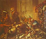 Giovanni Benedetto Castiglione Christ Chasing the Moneylenders from the Temple painting